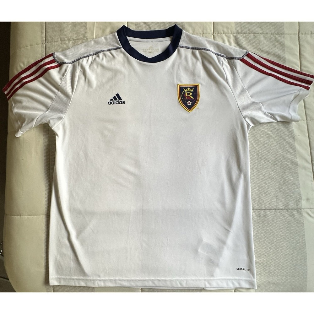 adidas Real Salt Lake Soccer Training Shirt Jersey White XL Shirt